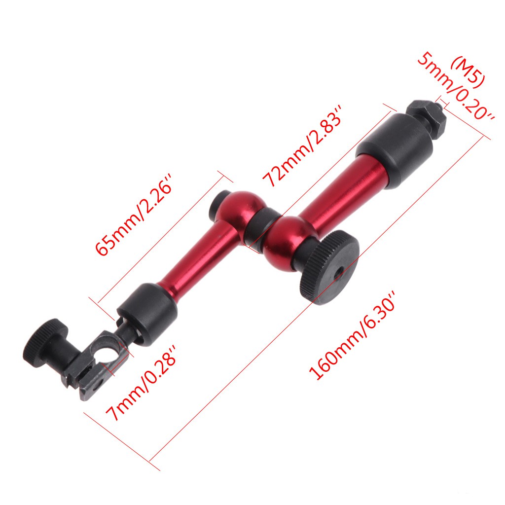 M5 Stand Holder Magnetik Universal Bahan Metal Fleksibel untuk Dial Indikator