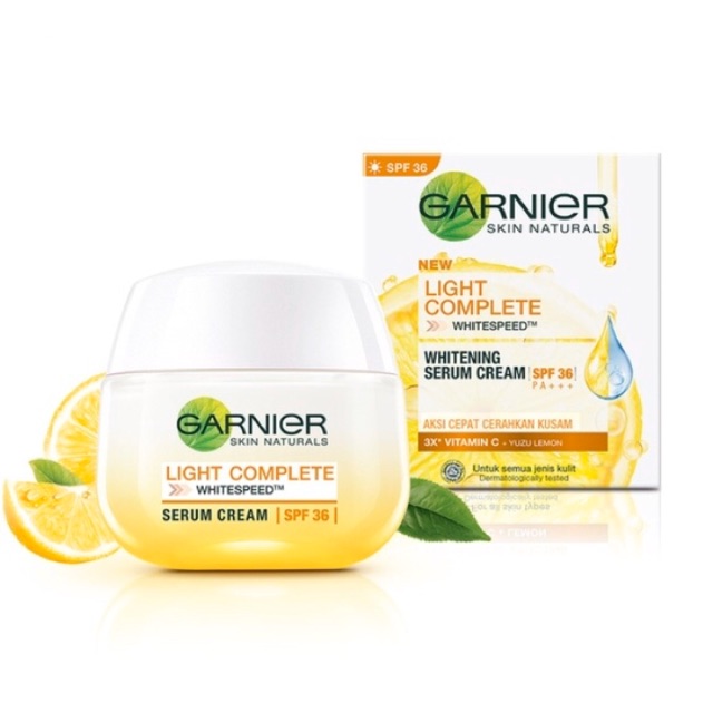 Garnier - Light Complete White Speed Yuzu Whitening Day Cream Serum Skincare SPF 36/PA +++⁣