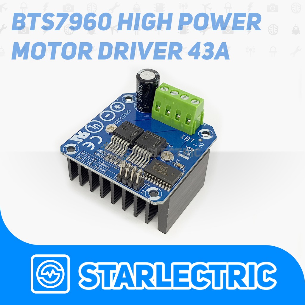 High Current Motor Driver H-Bridge Modul BTS7960 43A for Arduino AO21