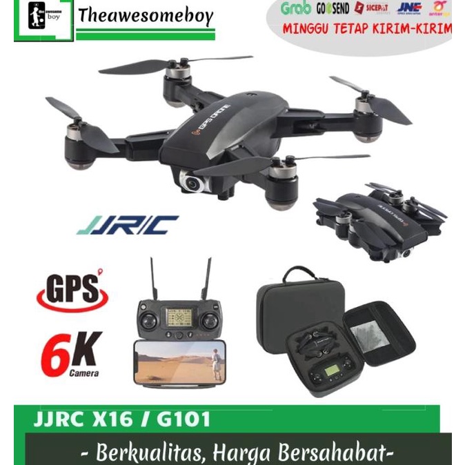 JJRC X16 / G101 5G Wifi GPS Drone Foldable FPV 6K Camera Quadcopter
