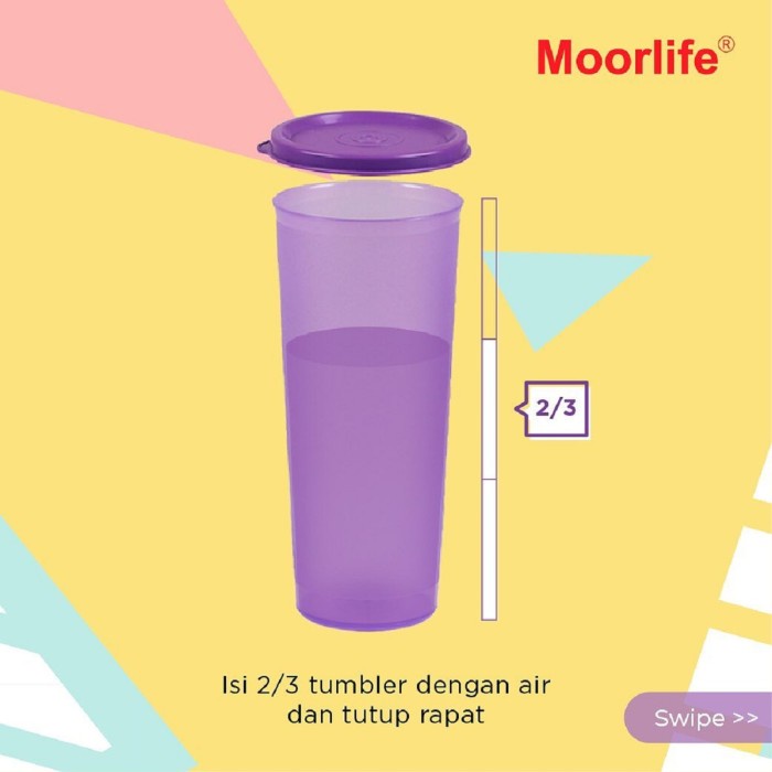 Tempat Minum Botol Tumbler Plastik Moorlife 470ml