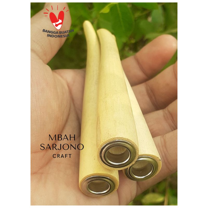 Once Kayu Kemuning Gading Super 6-12cm/Once Pipa/Talang Asap/Pipa Padudan/Pipa Once/Pipa Kayu/Once K