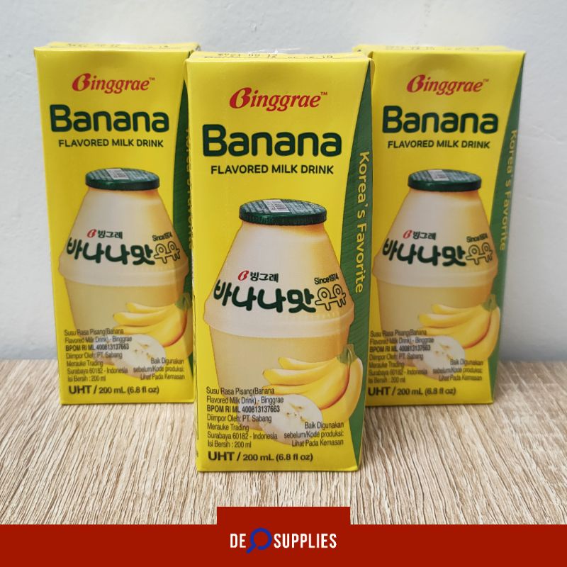 Jual Binggrae Banana Milk 200ml - Susu Korea Rasa Pisang Binggrae ...