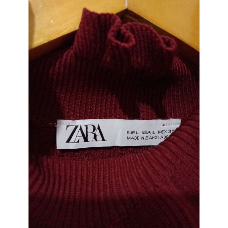 Preloved ZARA Ruffle Sweater