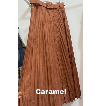 TAM.582541 • Rok Plisket Suede Karina/Rok Plisket Import suede