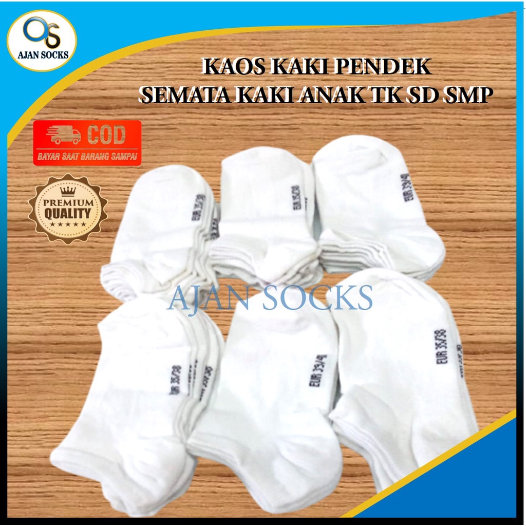 Kaos Kaus Kaki Pendek Mata Kaki Semata Kaki Anak Perempuan Laki Laki Cewek Cowok Pria Wanita Warna P