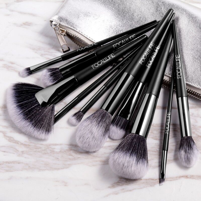 Official Distributor Focallure Make Up Brush Set FA70 Set Kuas Make Up Brush Makeup Set FREE POUCH