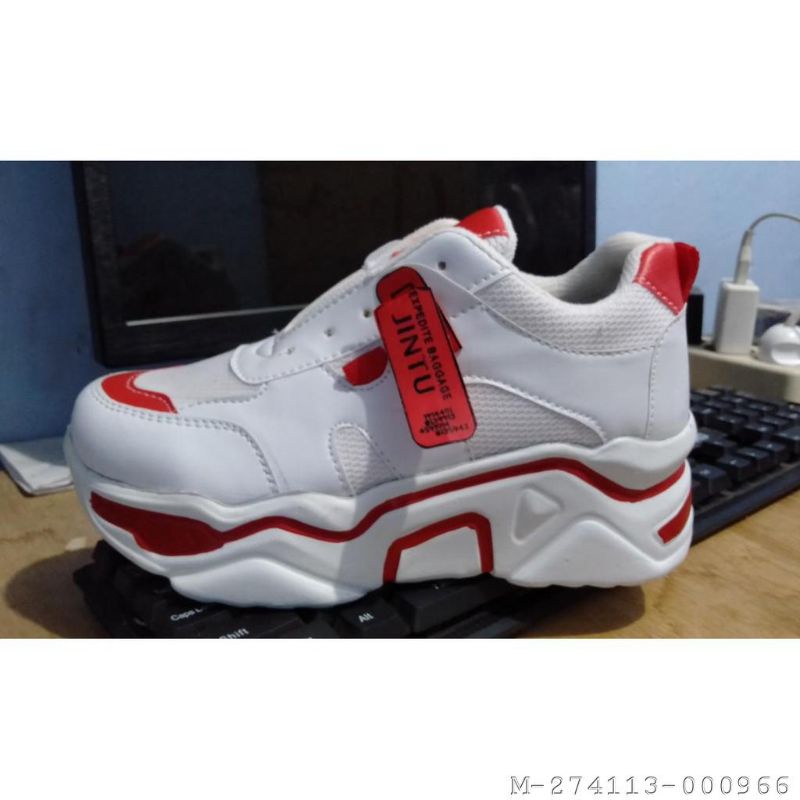 SEPATU SNEAKER WANITA JINTU VRJS-062 warna: hijau, merah, pink, orange, hitam,kuning