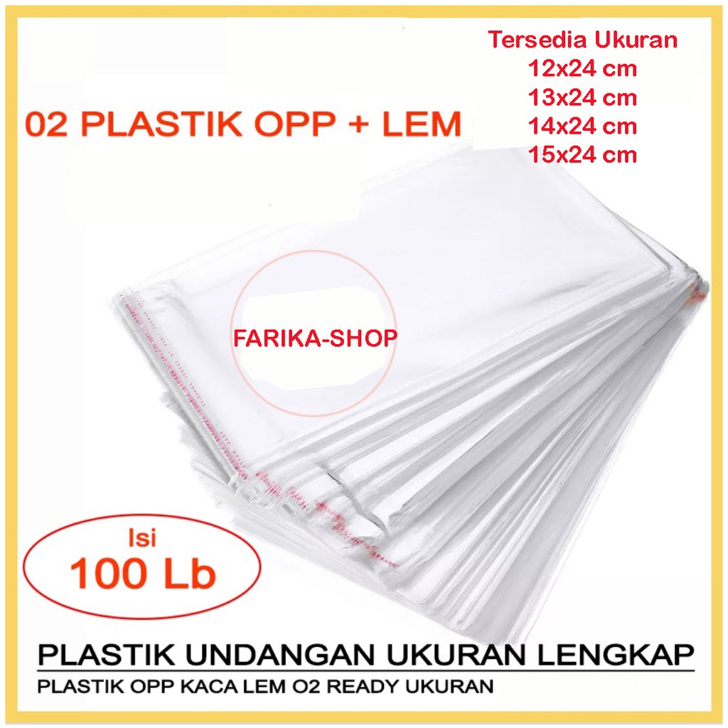 Jual Plastik Opp Seal Ukuran 24 Plastik Bening Kaca Seal Lem Isi 100 Pcs Shopee Indonesia 0568