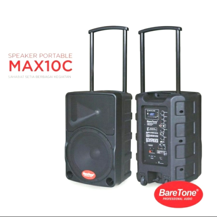 FREE STAND SPEAKER PORTABLE BLUETOOTH BARETONE MAX 10C / 10 C