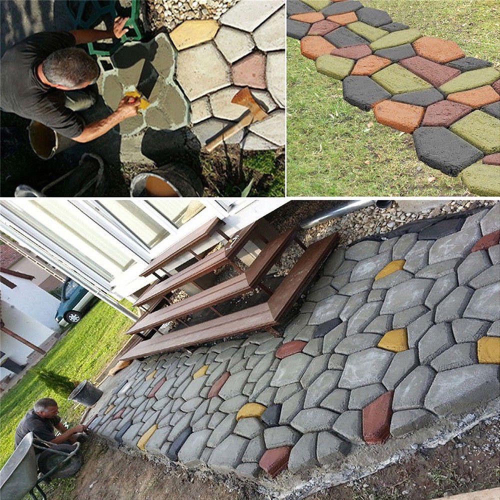 Cetakan Batu Semen Paving Blok Pijakan Jalan Taman Garden Rumput Mudah Praktis Digunakan, Dapat Digunakan Berulang Ulang Terbaru