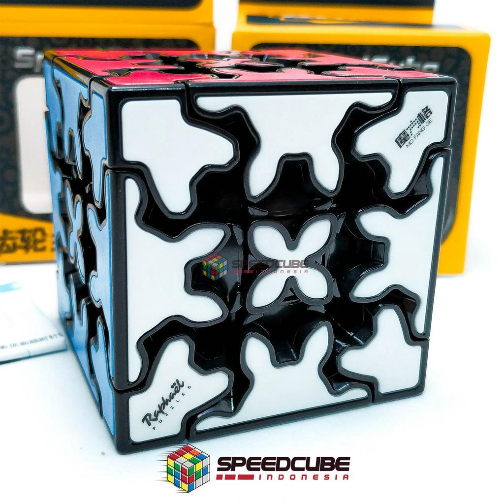 Rubik Gear Cube 3x3 - Rubik Unik Sulit Bentuk Gir - Qiyi Gear Cube 3x3