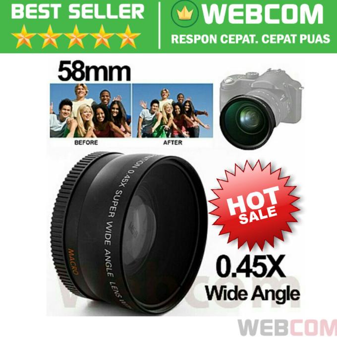 Lensa Super Wide Canon + Makro 58mm | Super Wide Angle Lens with Macro
