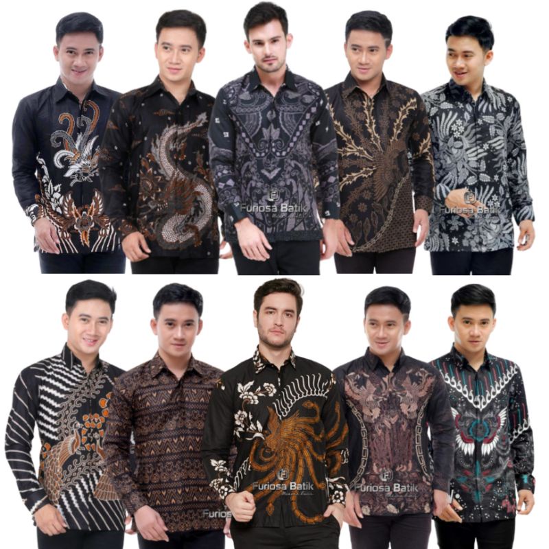 Jual Murah Kemeja Batik Lengan Panjang Size M L Xl Xxl O1w670qF3Qn6LgW
