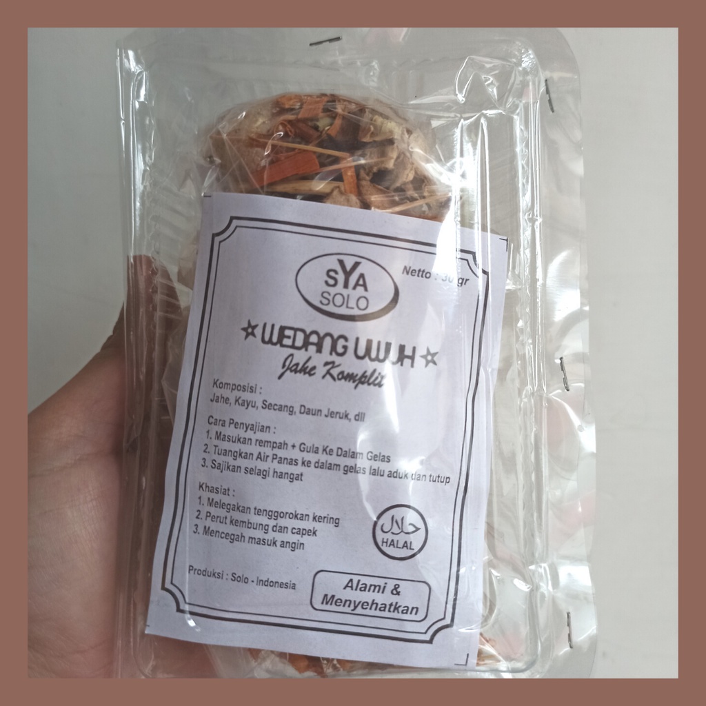 

Wedang Uwuh Jahe Komplit Wedang Herbal Khas Solo isi 10pcs