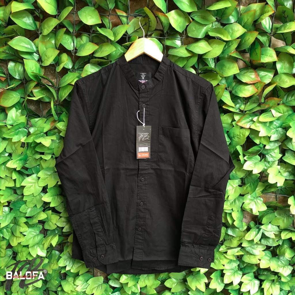 Kemeja Koko Pria Lengan Panjang Polos Original Balofa