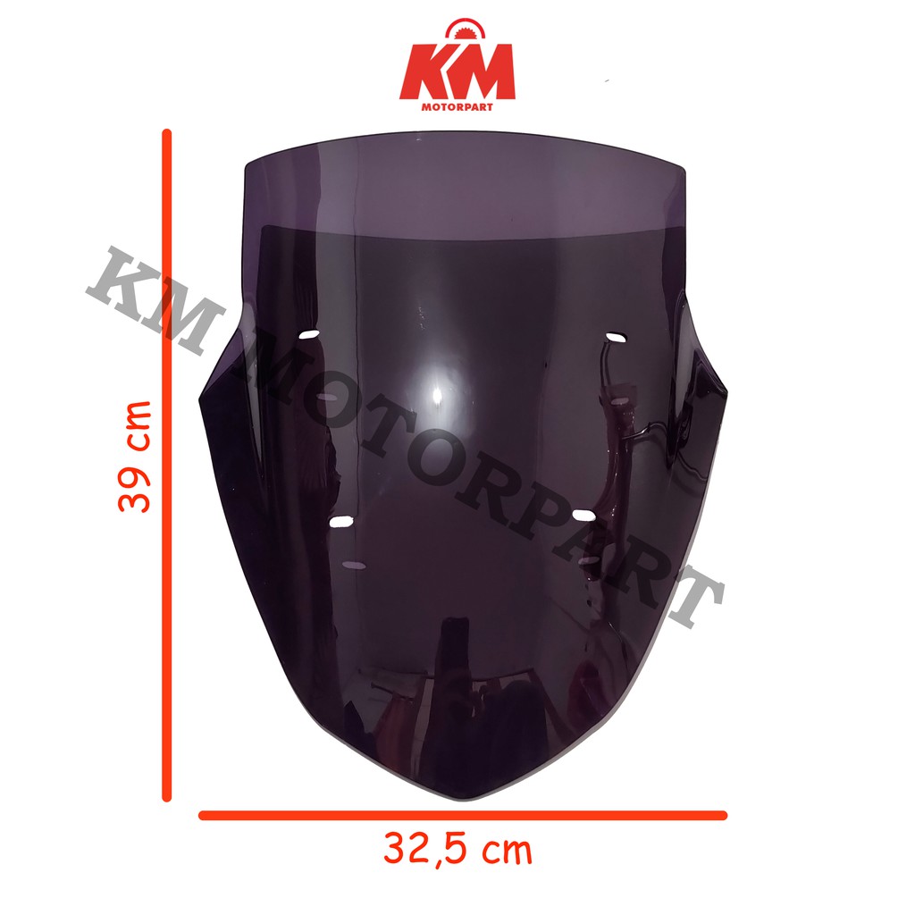 Visor Windshield NMax old Pendek 2015 2016 2017 2018 2019 Variasi N Max Hitam dan Bening