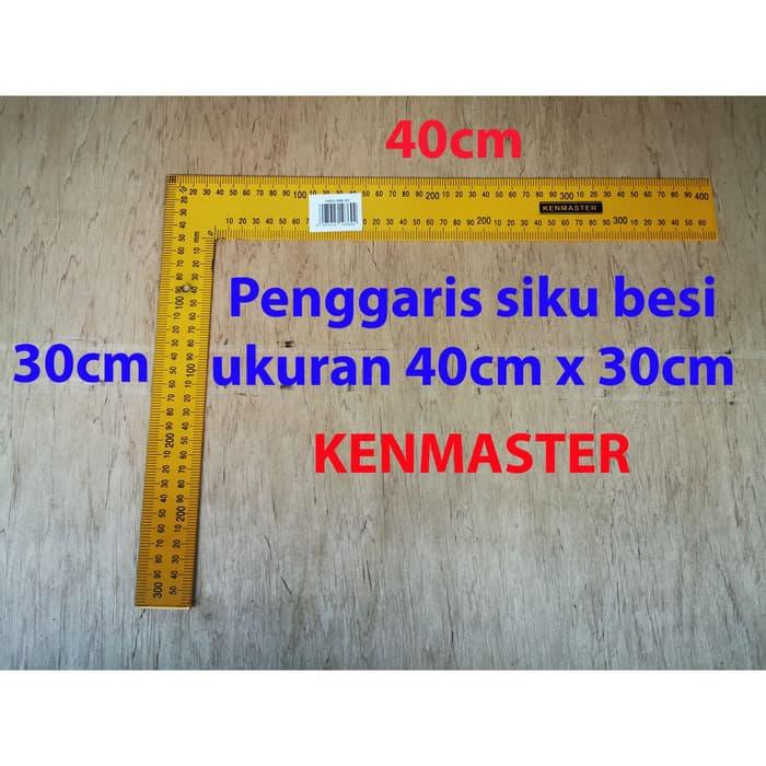 penggaris siku besi 40cm x 30cm besi tebal besi siku KENMASTER