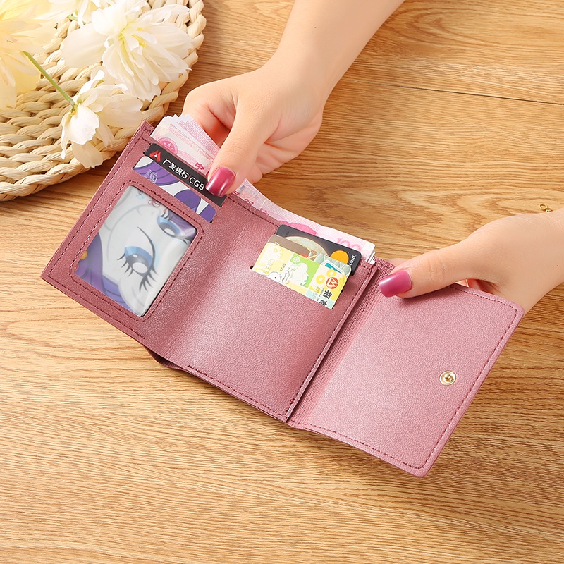 CYS Dompet Wanita Pendek Kecil Lipat Simple Motif Dompet Wanita Kekinian Dompet Import Dompet Wanita Termurah D54