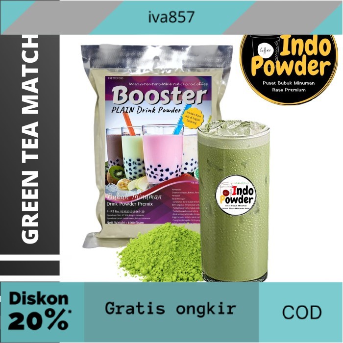 

PROMO PLAIN Bubuk Minuman GREEN TEA MATCHA 1Kg - Tanpa Gula GRATIS ONGKIR