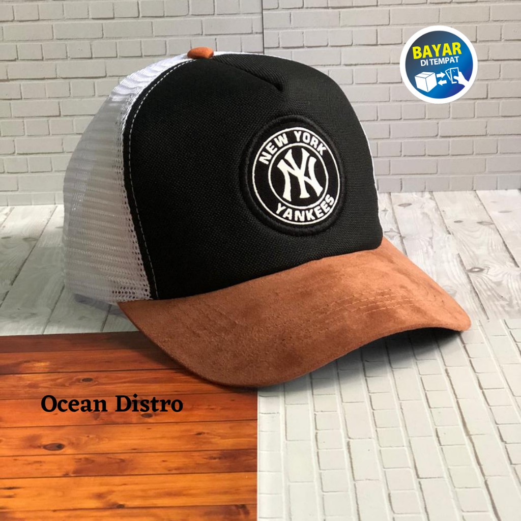 TOPI PRIA DISTRO New York TRUCKER JARING BEST SELLER KUALITAS PREMIUM GOOD QUALITY