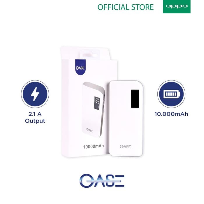 Power Bank Oase Md-A16 10000 mAh - Powerbank Orginal dari Oppo - Fast Charging