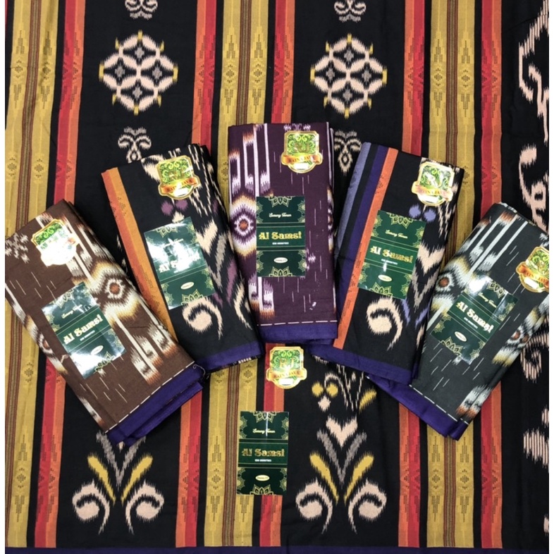Sarung Tenun Merk Al Samsi Tapih tenun Termurah Motif BHS Murah Terlaris