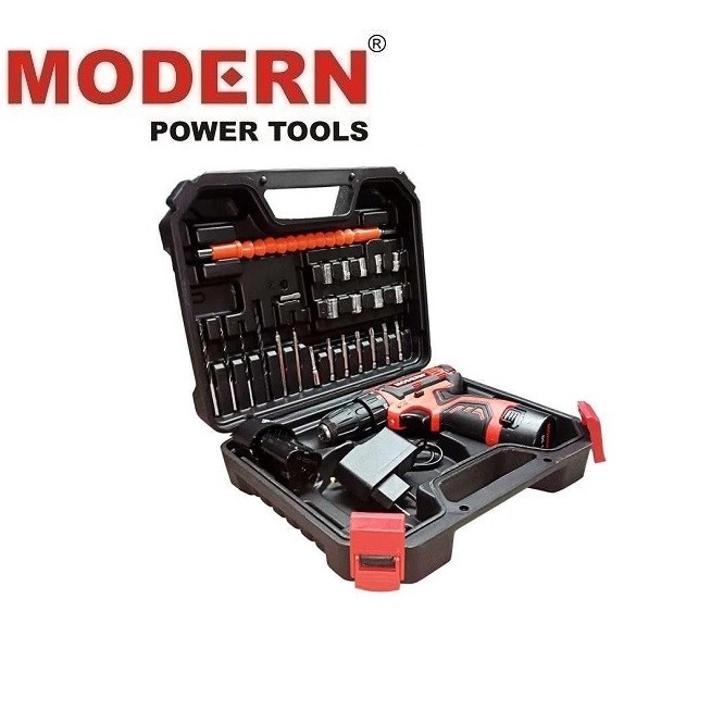 Jual Modern M-13 SET / M 13 Set / Bor Cordless Modern M13 Set 12V Mesin Bor Obeng Baterai Modern ...