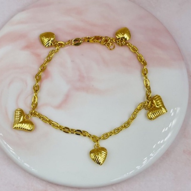 Gelang emas asli kadar 875 model fancy mainan simpel #29619