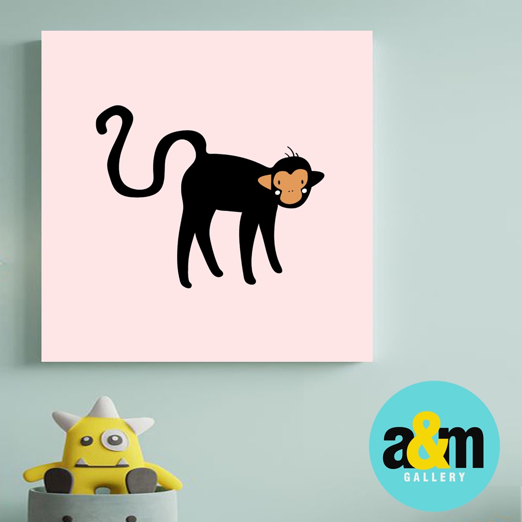 Hiasan Dinding Kamar Bayi ( 20 X 20 ) Pajangan Anak Dekorasi Bayi Wall Decor Tema BINATANG - A&amp;M