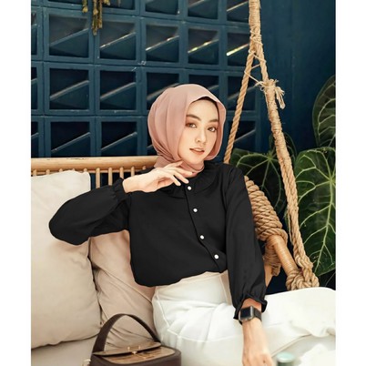 ilook | Valery Top Blouse |Atasan Wanita Blouse | Bahan creap - Fit to L-3
