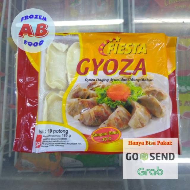 

Fiesta Gyoza 180 gram isi 10 potong Fiesta Dimsum Ayam dan Udang 180gram Fiesta Gyoza 10 potong 180g