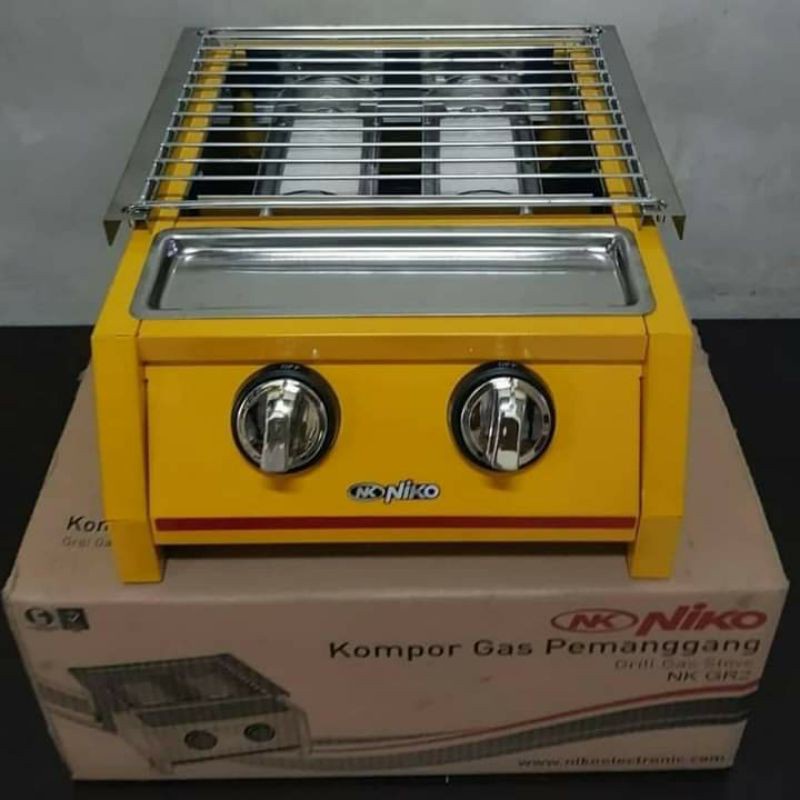 NIKO Kompor Grill 2 Tungku NK GR 2 Bakar Sosis 2 tungku