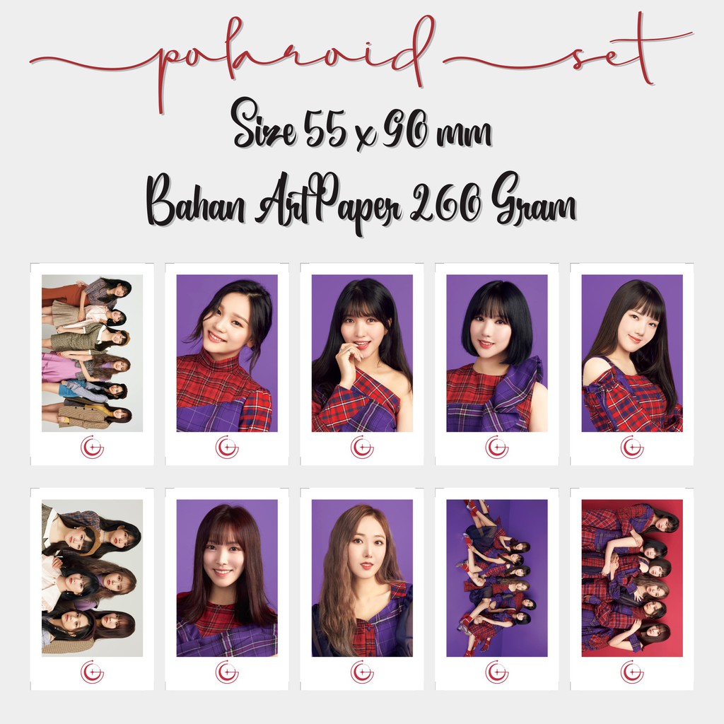 Polaroid Kpop Photocard Card Foto Kpop Gfriend Memoria