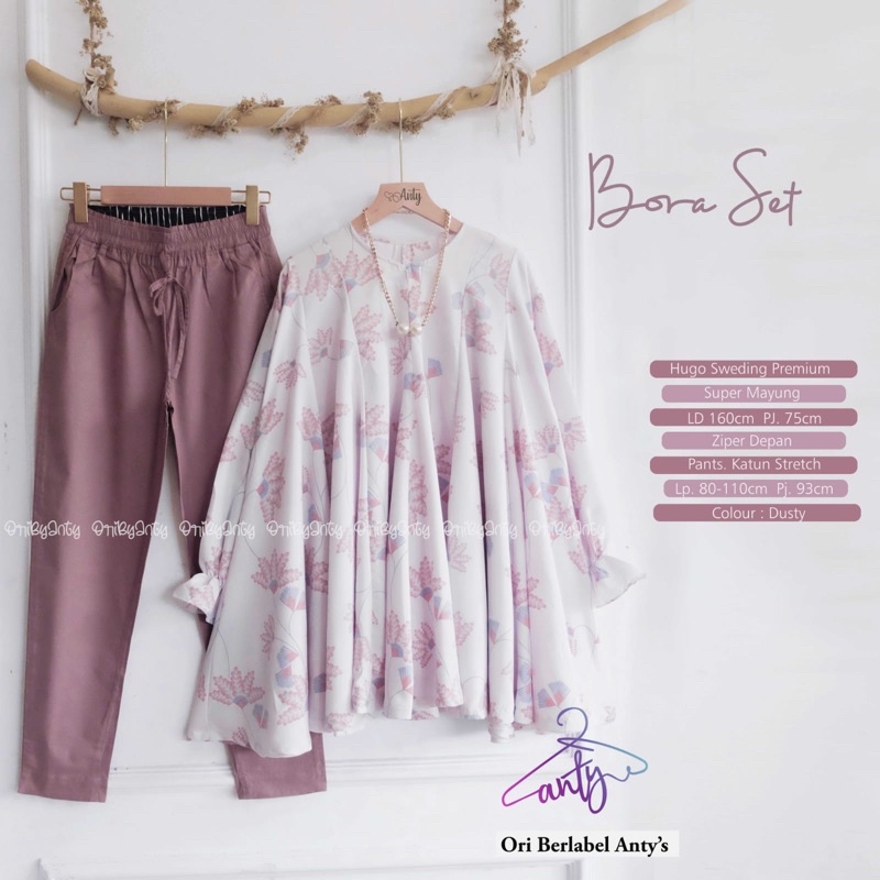 ATASAN WANITA BORA SET ORIGINAL TOP BRAND BY ANTY