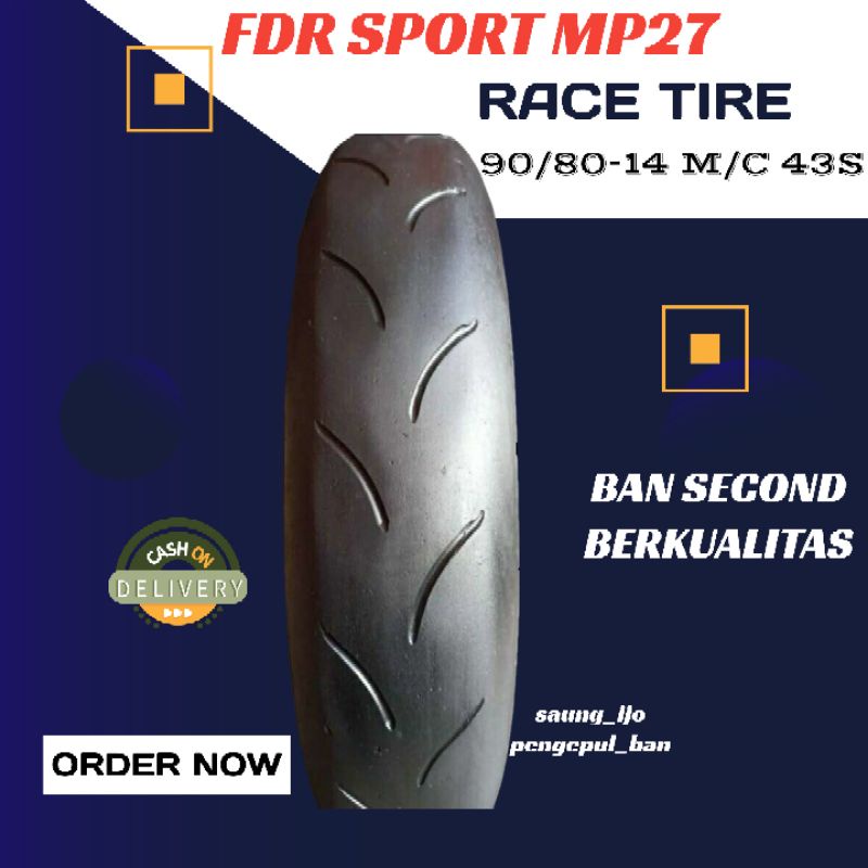Ban FDR SPORT MP27 RACE Ban soft compound Ban balap 90/80-14 M/C 43S Vario Beat Mio tubless