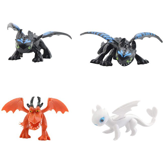 How to Train Your Dragon Set Figure Mainan Koleksi Night Fury