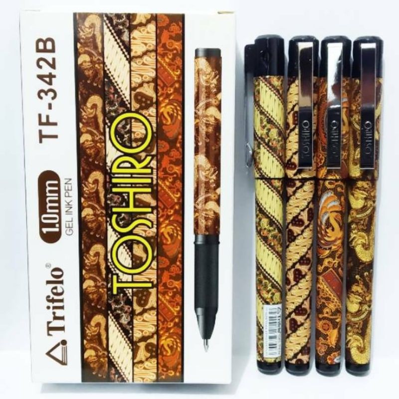 

Pulpen Batik Trifelo Toshiro TF-342B Ink Gel Pen 1.0mm