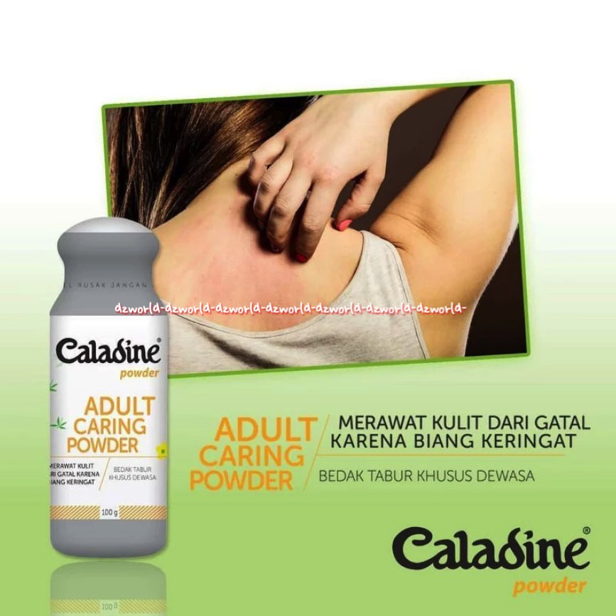 Caladine Powder 100gr Adult Caring Powders Bedak Gatal Dewasa Cegah Bau Badan Untuk Biang Keringat Bedak Bubuk Kaladin Kaldine Caladin Botol 100 gr