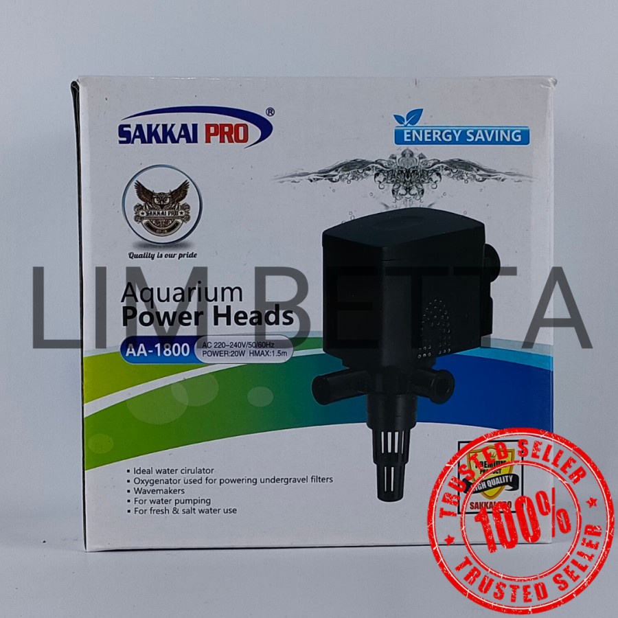 POMPA CELUP SAKKAI PRO AA -1800 / POWER HEAD 1800