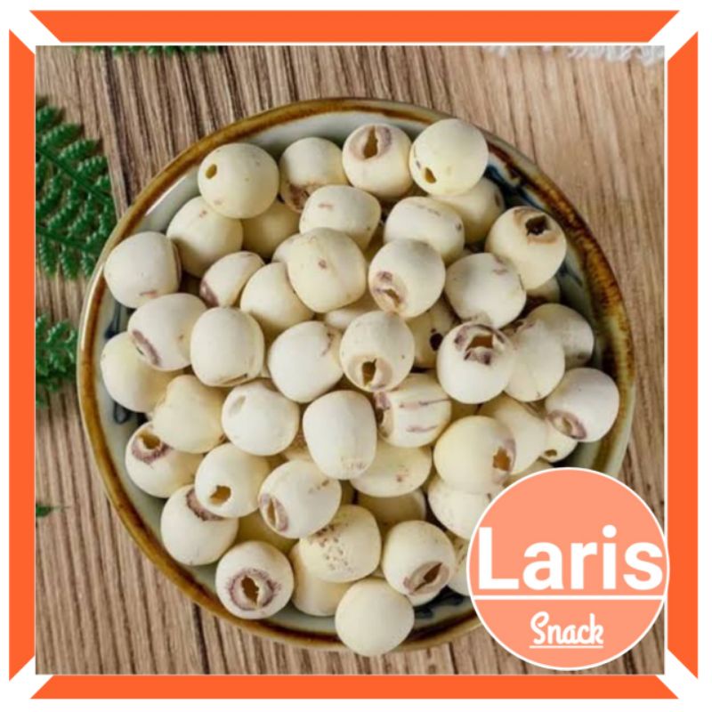 

Biji Teratai / Lotus Seed / Lien Zi 100 gr / White Lotus Seeds