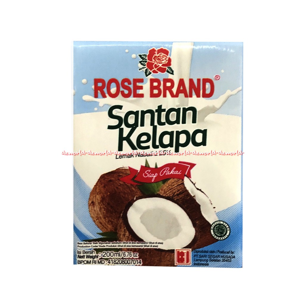 Rose Brand Coconut Cream 200ml Santan Kelapa Instan Siap Pakai