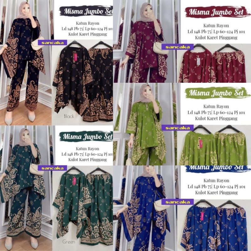 BIG SIZE // SETELAN CP WAKA // SETELAN // set cplp // setelan tiedy // Setwaka // setelan waka //setelan rayon // set cplp // setelan cplp // set serut // setelan serut // set jumbo // setelan jumbo //  pajamasrayon // setcel rayon // set tiedy