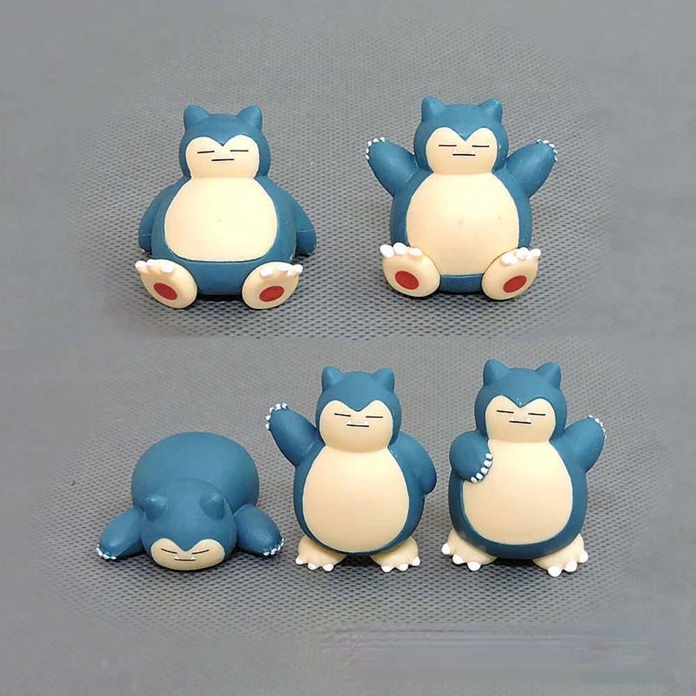 Pokemon Mini Karakter Anak Hadiah Kado Natal Koleksi Boneka Kid Dolls Snorlax Angka Model Mainan