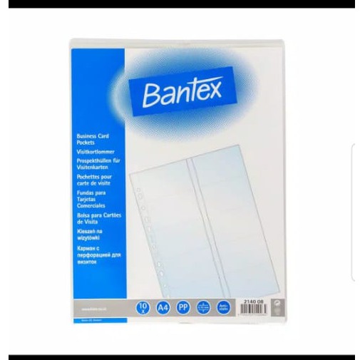 

Sleeve Bantex A4 1pocket & 10pocket for Photocard