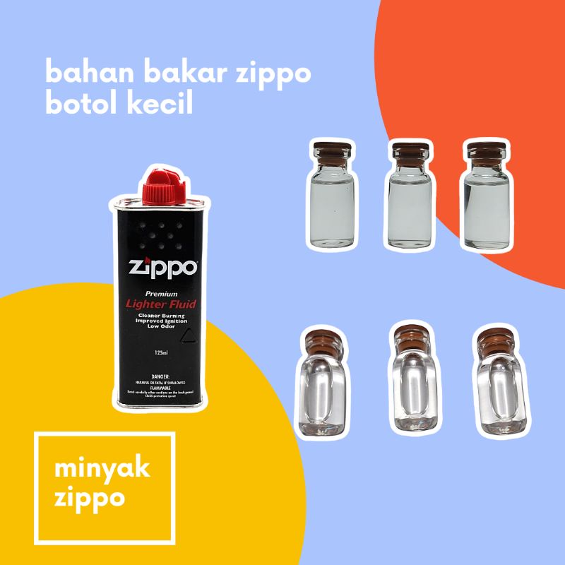 [BISA COD] Minyak ZIPPO Botol 3ML / Minyak zippo harga tertera untuk 5 botol 3ml