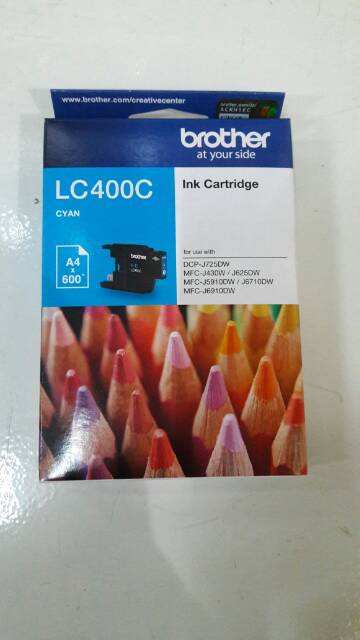 Tinta Printer Brother LC400 (B/C/M/Y) ORIGINAL