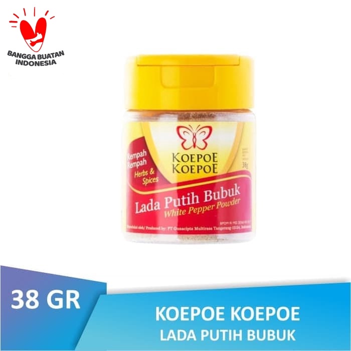 

Fe01Ggg Btl Koepoe Koepoe Lada Putih Bubuk 38 Gr | Whitepepper Kupu Kupu F30E1F11