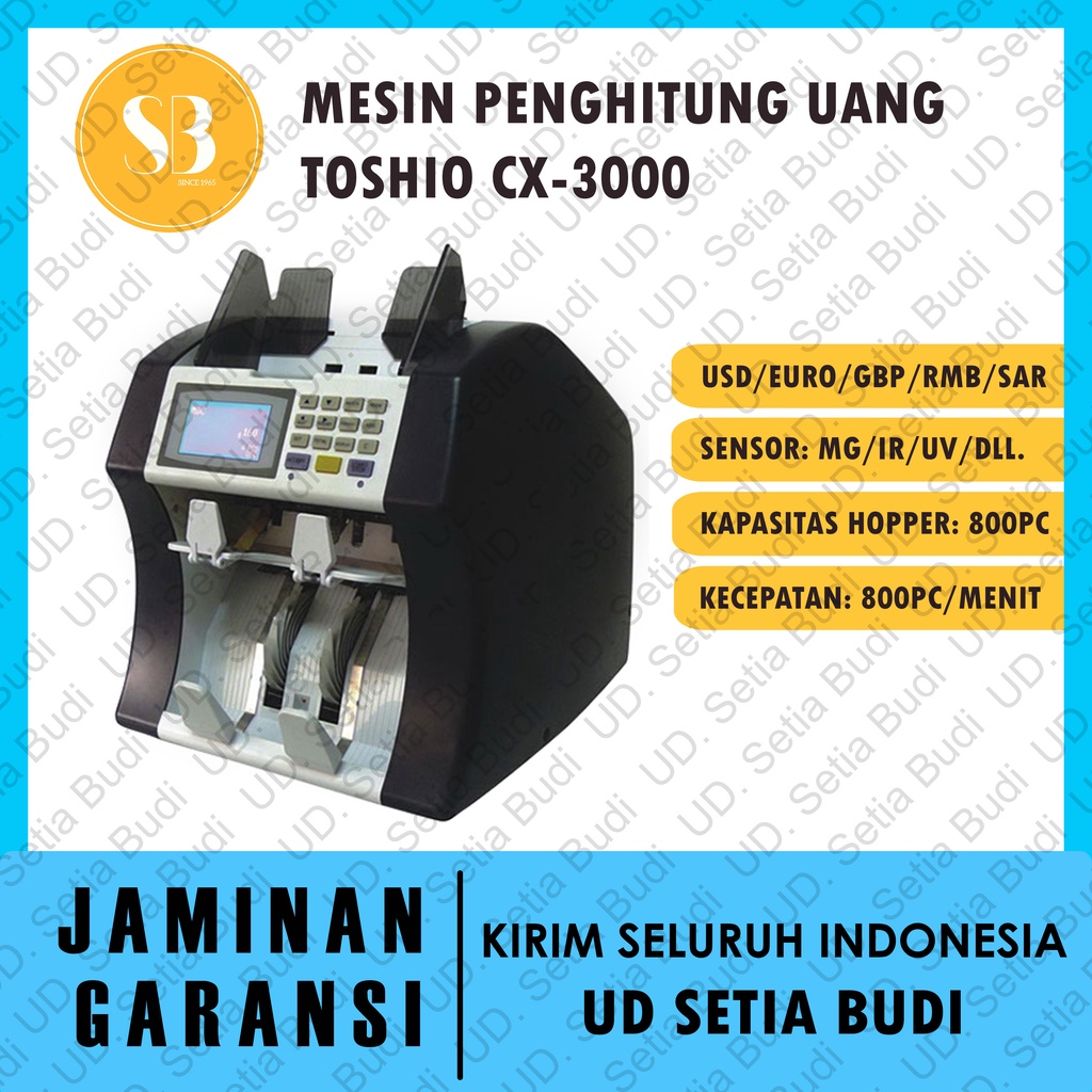 Mesin hitung Uang Toshio CX 3000 Money Counter CX3000