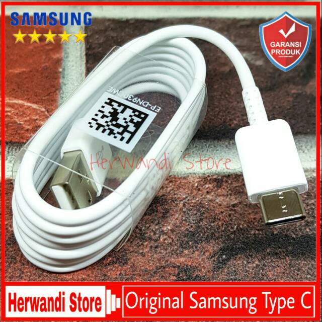 Kabel Data Usb Type C Samsung Galaxy A20 A30 A50 A70 Original 100